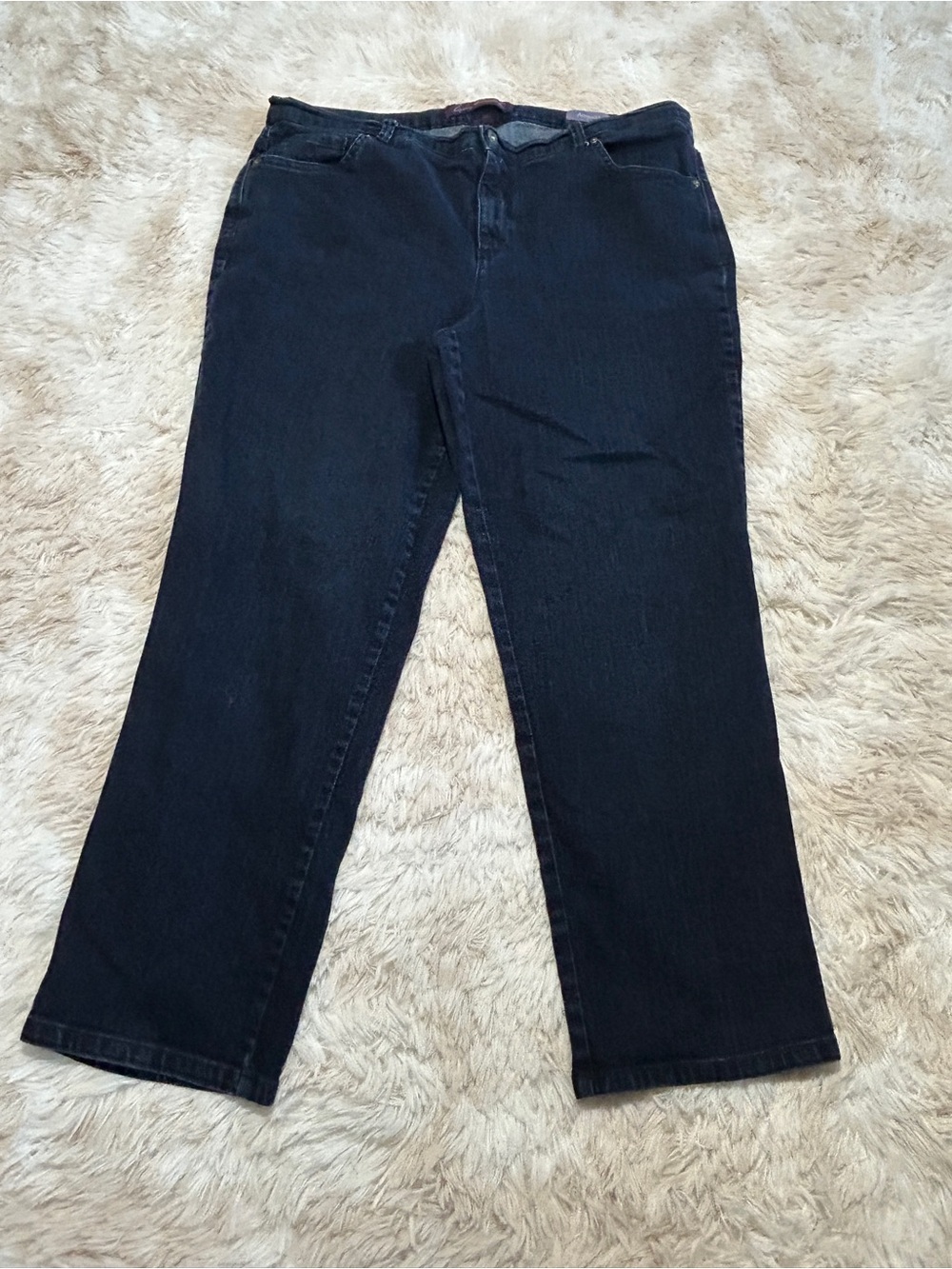 Gloria Vanderbilt Navy Straight Leg Jeans
